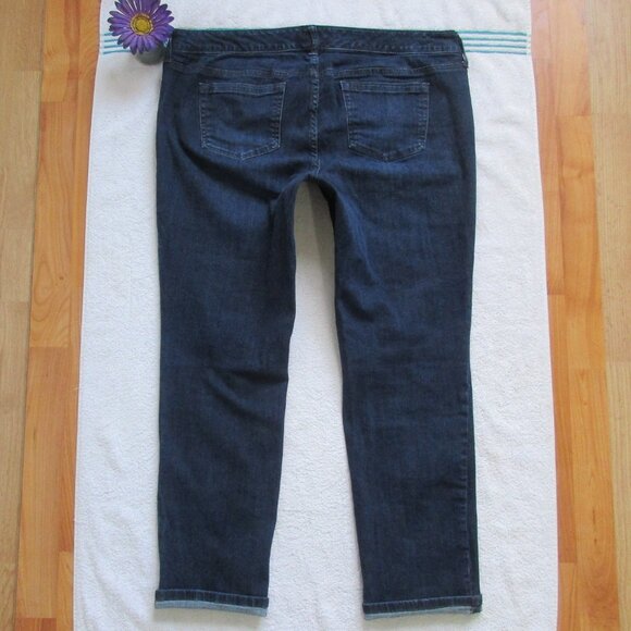 TORRID Jeans Size 18 Dark Blue Boyfriend Denim - Picture 4 of 7